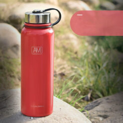 Thermos isotherme rouge avec infuseur