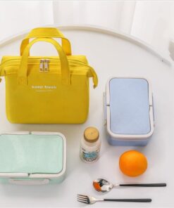lunch bag sac à main jaune avec lunch box