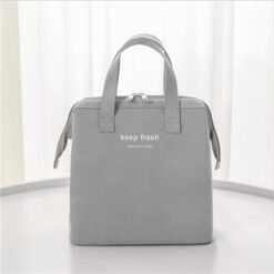 lunch bag sac à main gris