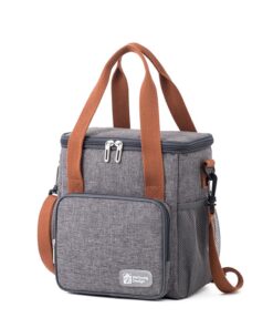 Lunch bag gris fourre tout isotherme