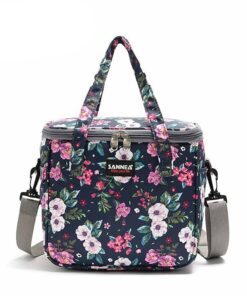 Lunch bag motif de fleur