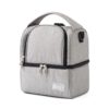 Lunch bag gris double couche