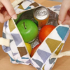 Lunch bag motifs triangles avec nourriture