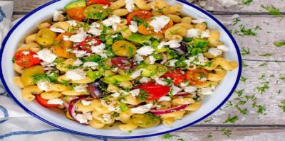 Recette de Salade de pâtes grecque