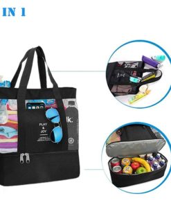 parties du Sac isotherme de plage noir