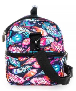 vue de profil du Sac Isotherme Repas Plumes Multicolores