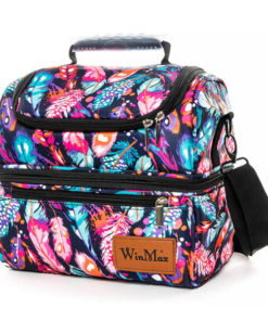 Sac Isotherme Repas Plumes Multicolores