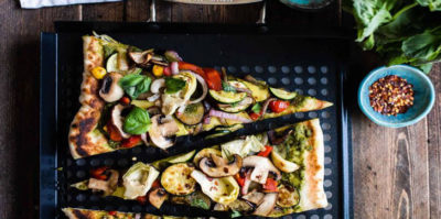 Recette de Pizza aux légumes grillés