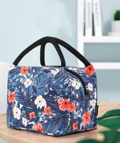 Sac Isotherme Repas Floral sur une table