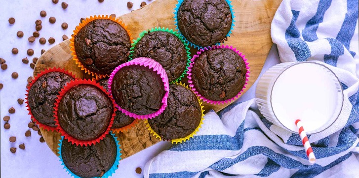 Muffins au chocolat sains (avec des légumes !)
