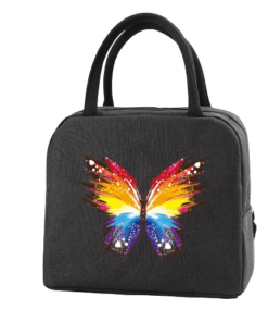 Sac isotherme repas papillon arc-en-ciel