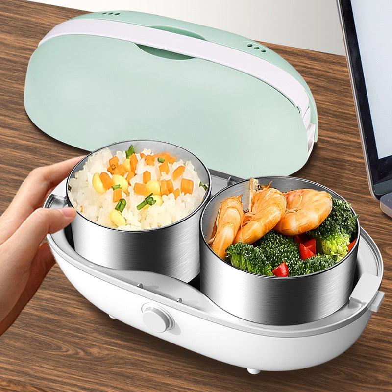 Boîte à déjeuner chauffante USB en acier inoxydable, boîte à Bento  chauffante pour aliments constante 65 ℃ boîtes thermiques pour le bureau et  l'école