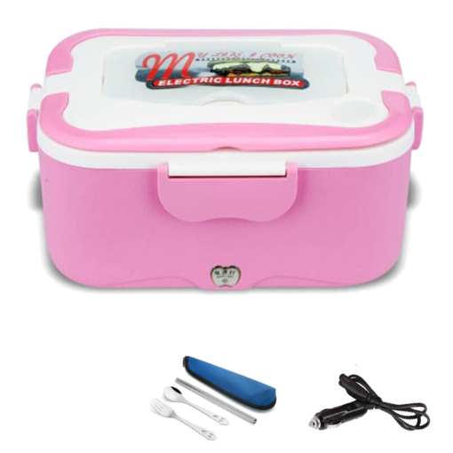 lunch box chauffante rose camion voiture