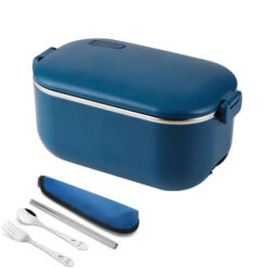 lunch box chauffante voiture bleue