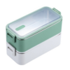 Lunch Box Inox Verte et Blanche