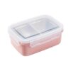 Lunch Box Étanche Inox de couleur rose