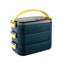 Lunch Box Inox Bleue Étages