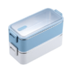 Lunch Box Inox Bleue et Blanche