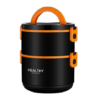 Lunch Box Compartimentée Inox Orange