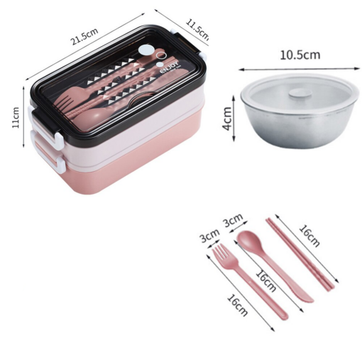 accessoires de la Lunch Box Rose Compartiments