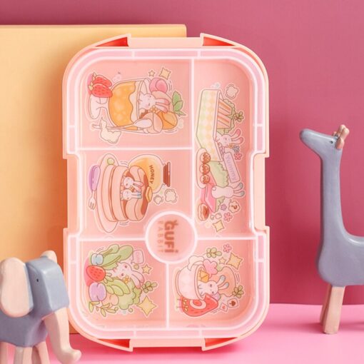 Lunch Box Rose Cute Lapin avec ses compartiments