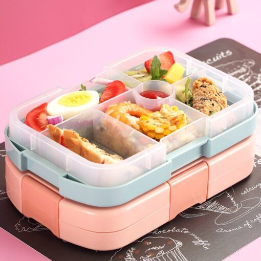 la Lunch Box Rose Cute Lapin avec de la nourriture