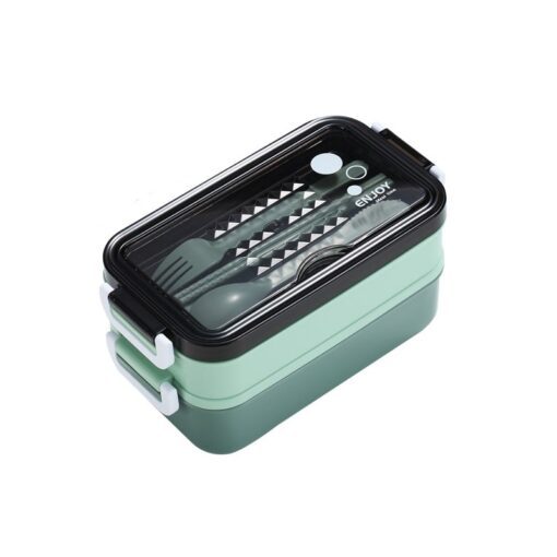 Lunch Box Verte Compartiments