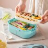 la Lunch Box Réutilisable avec de la nourriture