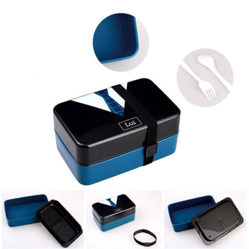 la Lunch Box Originale Bleue avec ses accessoires