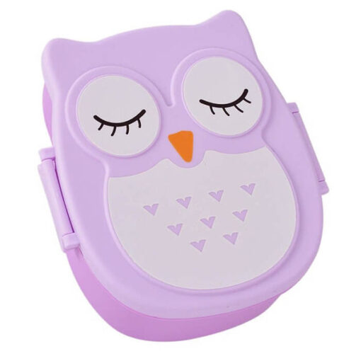 Lunch Box Enfant Violet Hibou