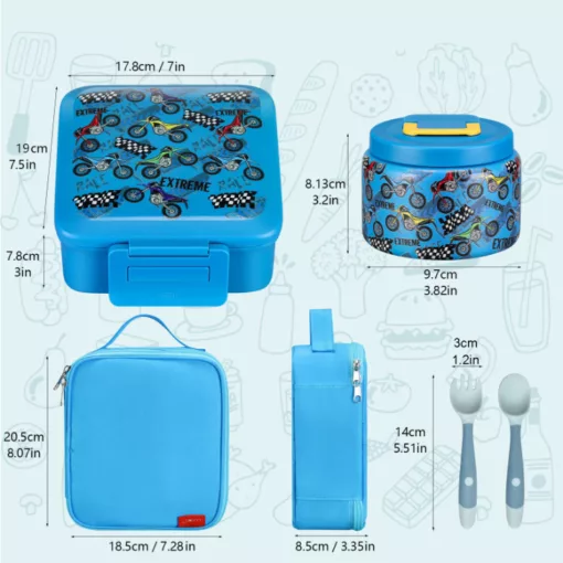 les accessoires de la Boîte à Lunch KiddoBox