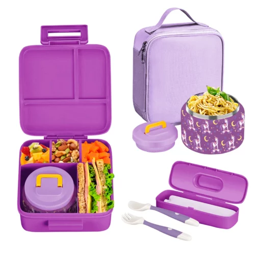 Boîte à Lunch KiddoBox de couleur violet