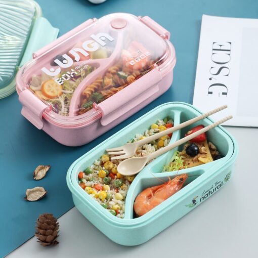 la Boîte Bento Box Rose avec de la nourritures