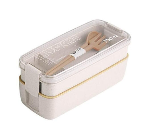 Lunch Box Beige 2 étages