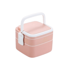 Lunch Box Bento Carré Rose