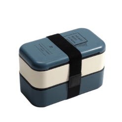 Lunch Box Bleue et Blanche