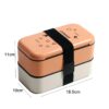 dimensions de la Lunch Box Orange et Blanche