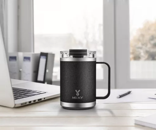 Mug de bureau en acier inoxydable